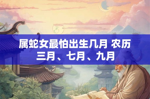 属蛇女最怕出生几月 农历三月、七月、九月