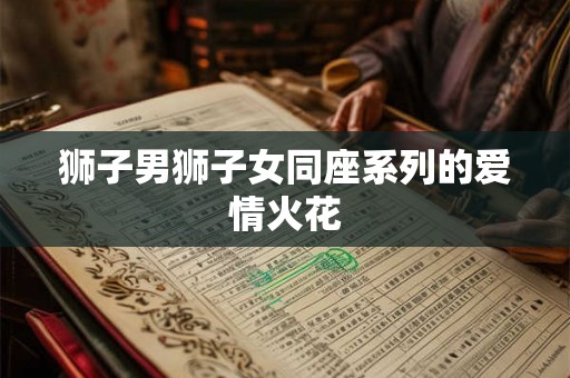 狮子男狮子女同座系列的爱情火花