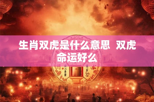 生肖双虎是什么意思  双虎命运好么