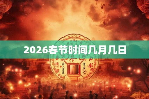 2026春节时间几月几日