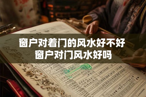 窗户对着门的风水好不好 窗户对门风水好吗