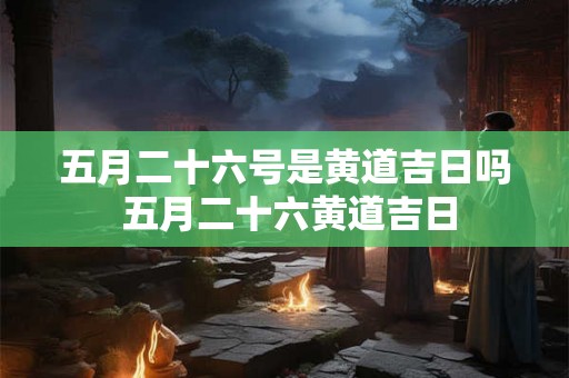 五月二十六号是黄道吉日吗 五月二十六黄道吉日