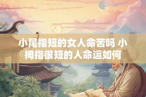 小尾指短的女人命苦吗 小拇指很短的人命运如何