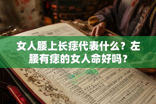 女人腰上长痣代表什么？左腰有痣的女人命好吗？