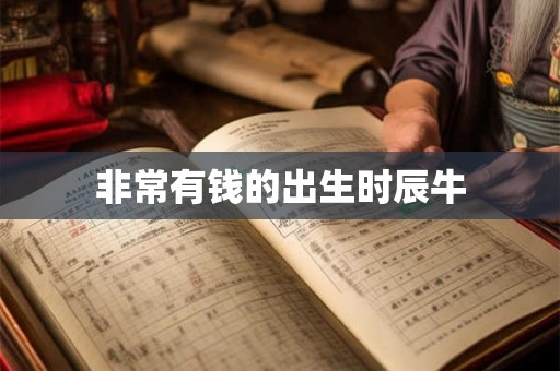 非常有钱的出生时辰牛