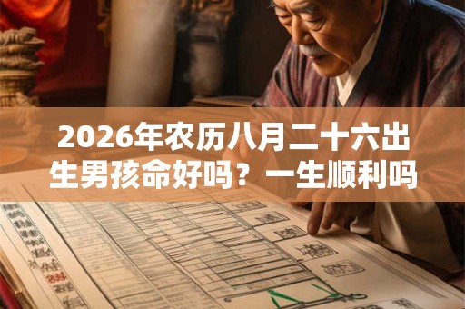 2026年农历八月二十六出生男孩命好吗？一生顺利吗？