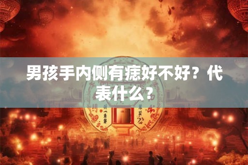 男孩手内侧有痣好不好？代表什么？