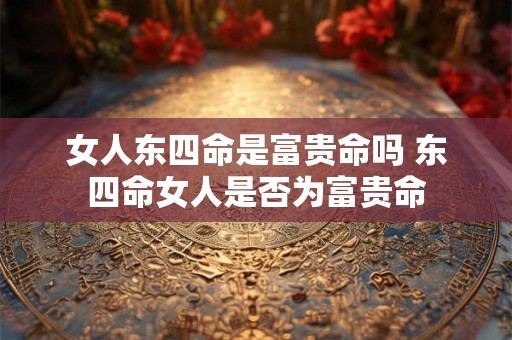 女人东四命是富贵命吗 东四命女人是否为富贵命