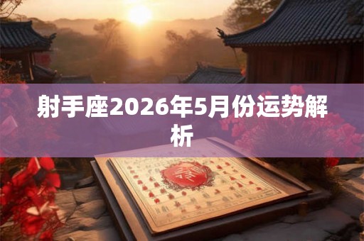 射手座2026年5月份运势解析