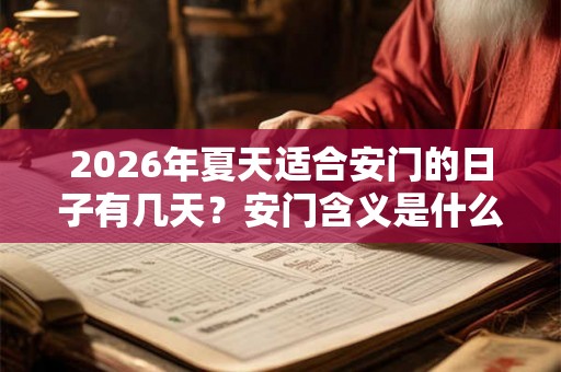 2026年夏天适合安门的日子有几天？安门含义是什么？