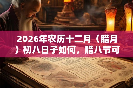 2026年农历十二月(腊月)初八日子如何,腊八节可以出殡吗? 2026年农历十二月(腊月)初八日子如何,腊八节可以出殡吗?