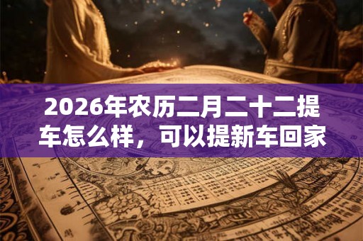 2026年农历二月二十二提车怎么样,可以提新车回家吗? 2026年农历二月二十二提车怎么样,可以提新车回家吗?