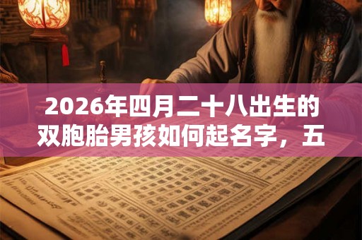 2026年四月二十八出生的双胞胎男孩如何起名字,五行属什么 2026年四月二十八出生的双胞胎男孩如何起名字,五行属什么