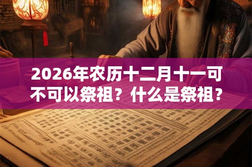 2026年农历十二月十一可不可以祭祖？什么是祭祖？