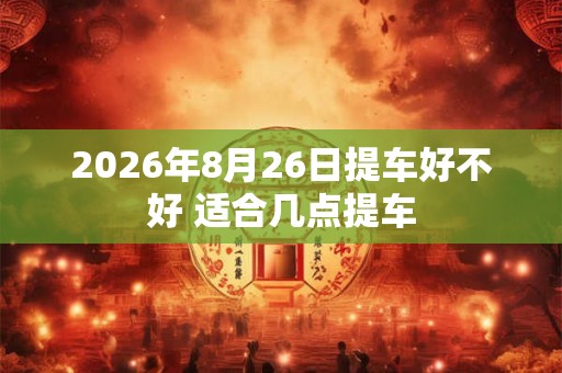 2026年8月26日提车好不好 适合几点提车