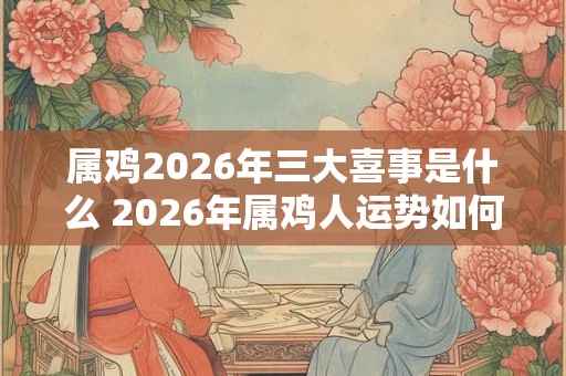 属鸡2026年三大喜事是什么 2026年属鸡人运势如何