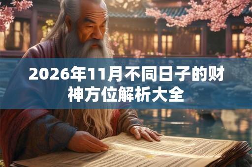 2026年11月不同日子的财神方位解析大全