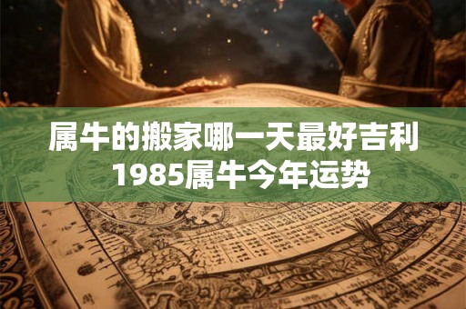 属牛的搬家哪一天最好吉利  1985属牛今年运势