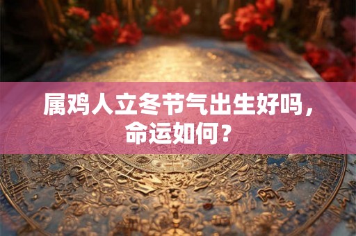 属鸡人立冬节气出生好吗，命运如何？
