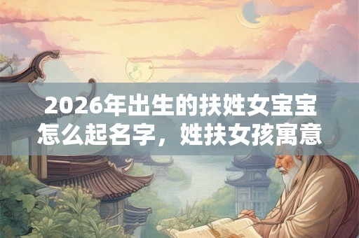 2026年出生的扶姓女宝宝怎么起名字，姓扶女孩寓意好的名字