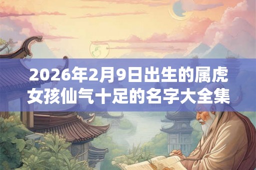 2026年2月9日出生的属虎女孩仙气十足的名字大全集