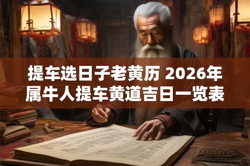 提车选日子老黄历 2026年属牛人提车黄道吉日一览表 提车选日子老黄历 2026年属牛人提车黄道吉日一览表
