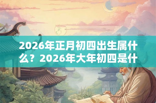 2026年正月初四出生属什么？2026年大年初四是什么生肖？
