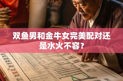 双鱼男和金牛女完美配对还是水火不容？