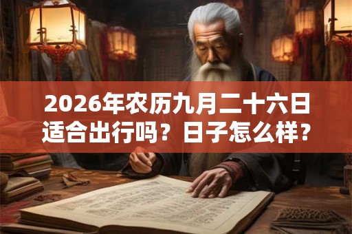 2026年农历九月二十六日适合出行吗？日子怎么样？