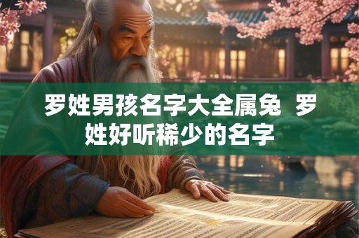 罗姓男孩名字大全属兔  罗姓好听稀少的名字