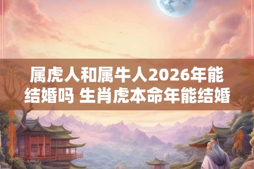 属虎人和属牛人2026年能结婚吗 生肖虎本命年能结婚吗