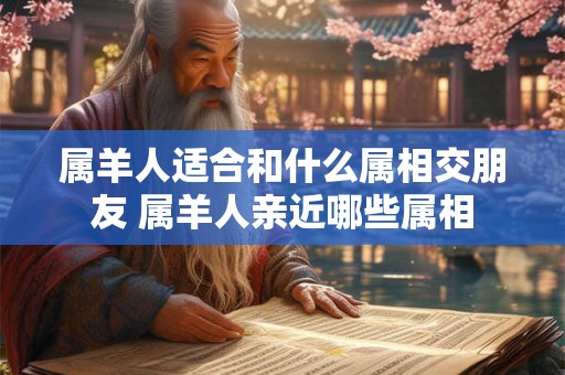 属羊人适合和什么属相交朋友 属羊人亲近哪些属相