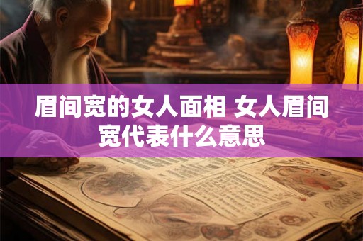 眉间宽的女人面相 女人眉间宽代表什么意思
