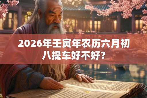 2026年壬寅年农历六月初八提车好不好？
