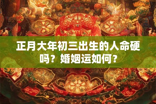 正月大年初三出生的人命硬吗？婚姻运如何？