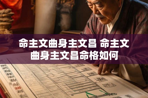 命主文曲身主文昌 命主文曲身主文昌命格如何