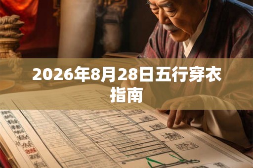 2026年8月28日五行穿衣指南