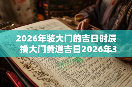 2026年装大门的吉日时辰  换大门黄道吉日2026年3月