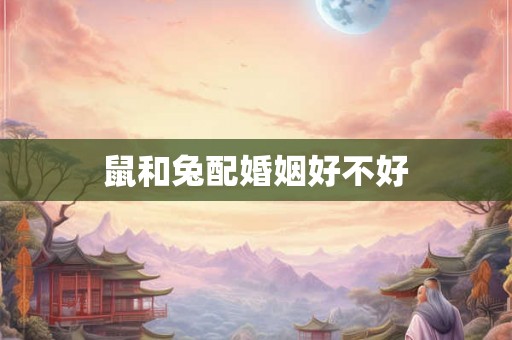 鼠和兔配婚姻好不好 鼠和兔配婚姻好不好