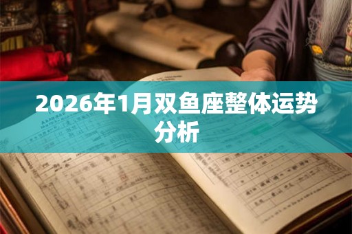 2026年1月双鱼座整体运势分析