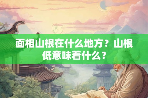 面相山根在什么地方?山根低意味着什么? 面相山根在什么地方?山根低意味着什么?