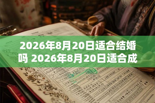 2026年8月20日适合结婚吗 2026年8月20日适合成婚吗 2026年8月20日适合结婚吗 2026年8月20日适合成婚吗
