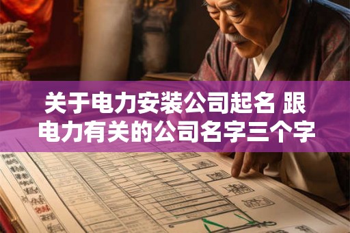 关于电力安装公司起名 跟电力有关的公司名字三个字
