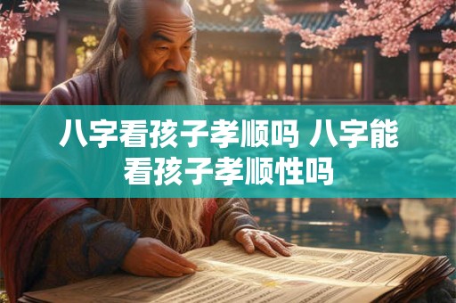 八字看孩子孝顺吗 八字能看孩子孝顺性吗