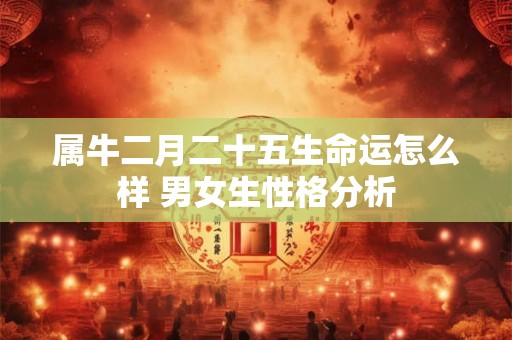 属牛二月二十五生命运怎么样 男女生性格分析
