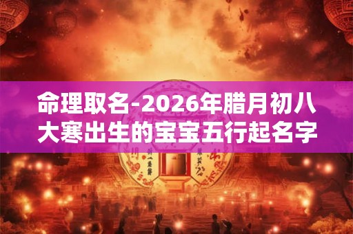 命理取名-2026年腊月初八大寒出生的宝宝五行起名字