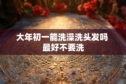 大年初一能洗澡洗头发吗 最好不要洗 大年初一能洗澡洗头发吗 最好不要洗