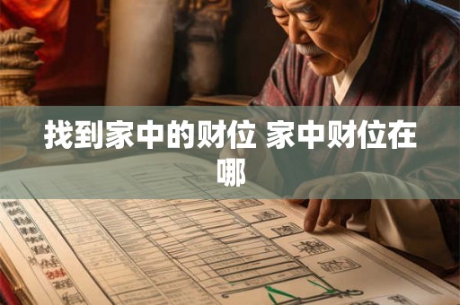 找到家中的财位 家中财位在哪