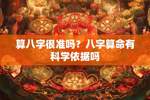 算八字很准吗？八字算命有科学依据吗