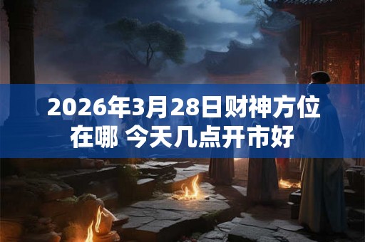 2026年3月28日财神方位在哪 今天几点开市好 2026年3月28日财神方位在哪 今天几点开市好